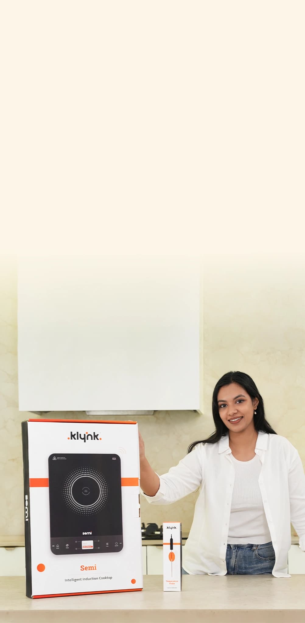 Semi smart induction cooktop mobile view